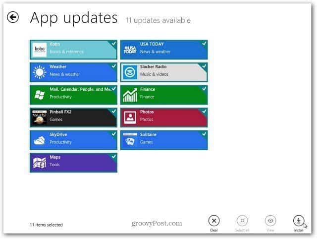 Ažurirajte aplikacije Windows 8 na jednostavan način