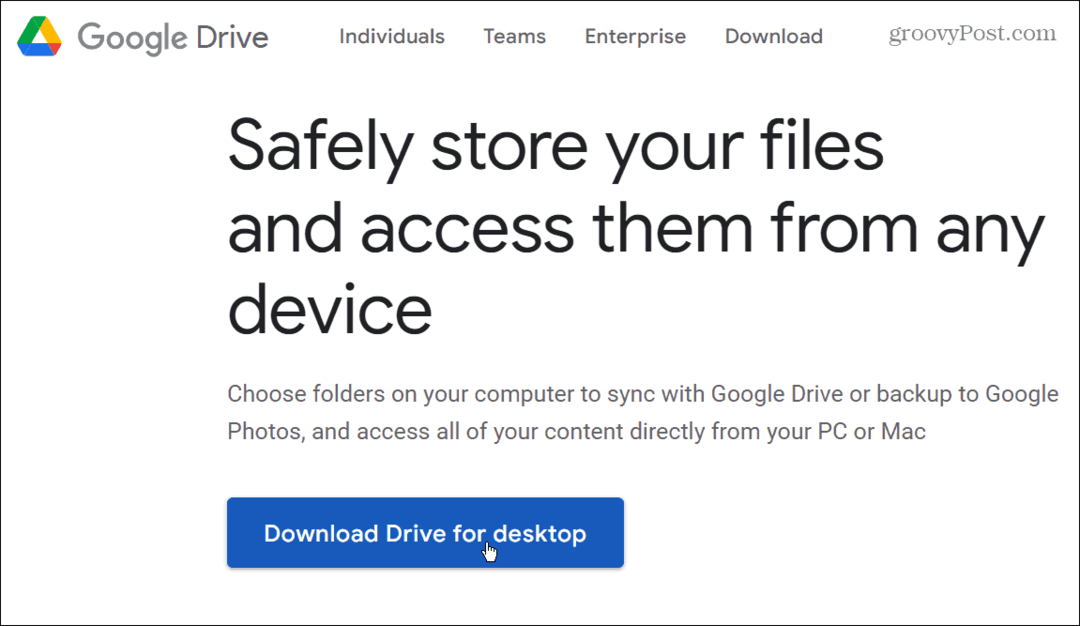 dodajte Google disk u File Explorer