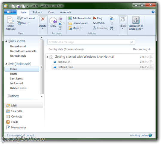 Pokrenite Windows Live Mail