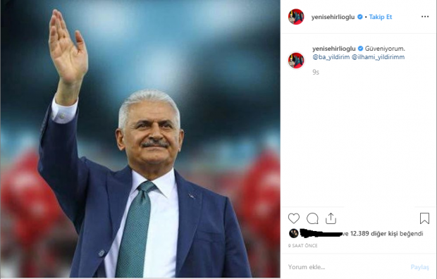 Bahadır yenişehirlioğlu instagram