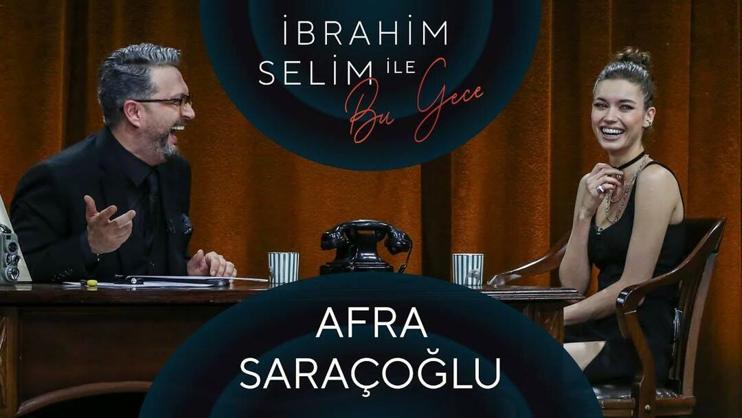 Večerašnji program s Afra Saraçoğlu İbrahim Selim