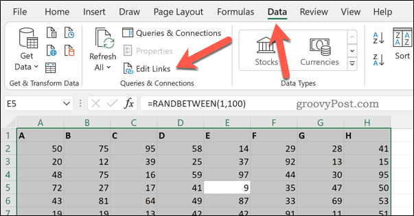 Uređivanje veza u Excelu