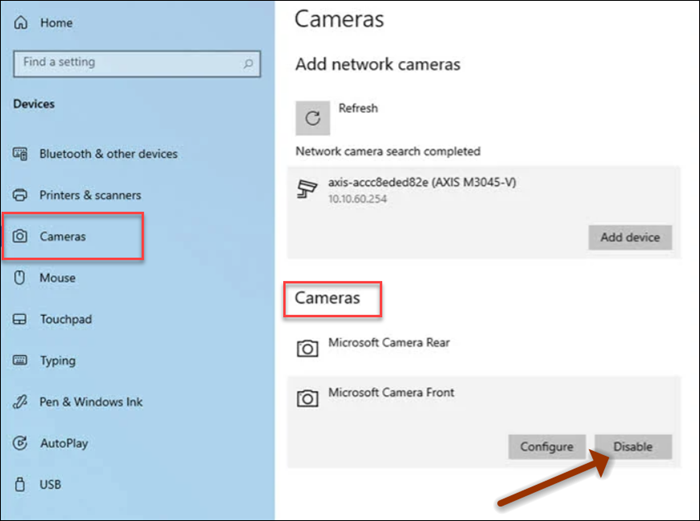 Windows 10 postavke kamera -