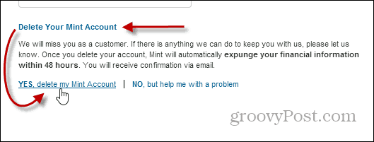 Kako izbrisati svoj Mint.com račun