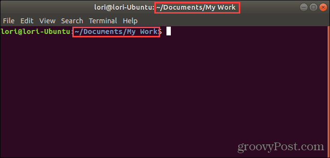 Prozor terminala otvoren u određenoj mapi u Ubuntu Linuxu