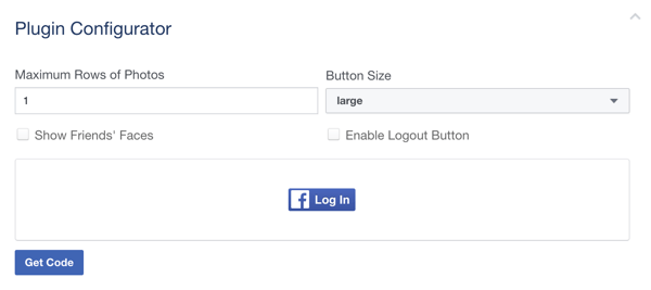 Prilagodite svoj gumb za prijavu na Facebook.