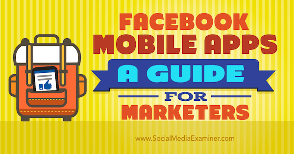 upravljajte marketingom putem facebook mobilnih aplikacija