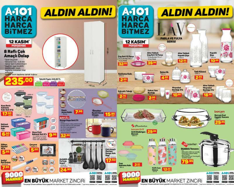Razdoblje dostave kod kuće u supermarketu A 101! Koji su proizvodi s popustom u katalogu A 101 od 19. studenog?