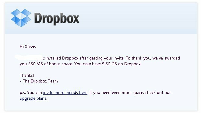 Ažurirajte: Kako dobiti „10 gigova“ Dropbox Storage besplatno