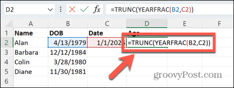 Excel posebna formula datuma