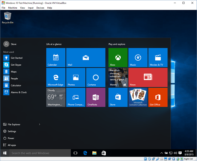 14 Windows 10 u VirtualBoxu