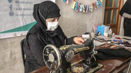 Odjeća koju su popravili dobrovoljni krojači iz Idliba postaje blagdan za djecu