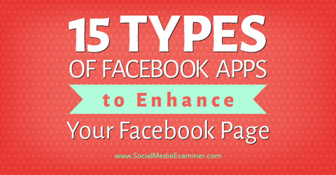 15 vrsta facebook aplikacija