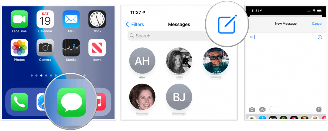 iOS 14 stvori grupnu poruku