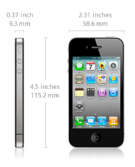 Pojedinosti o veličini iPhonea 4