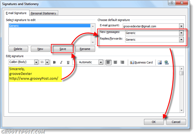 Kako dodati svoj potpis u e-poštu Outlook 2010