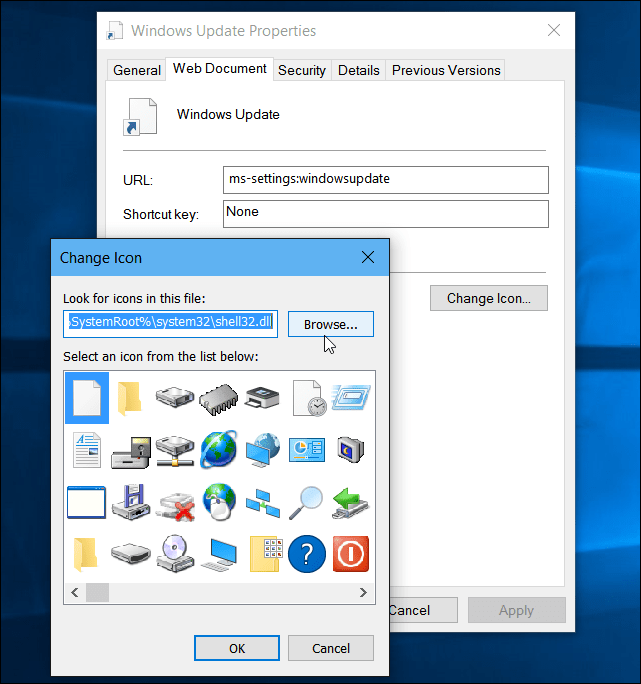 Windows 10: Napravite radnu površinu ili pokrenite prečac za Windows Update
