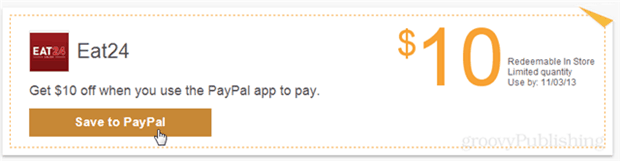 Nabavite 10 dolara besplatno u bilo kojem restoranu Eat24 pomoću aplikacije PayPal