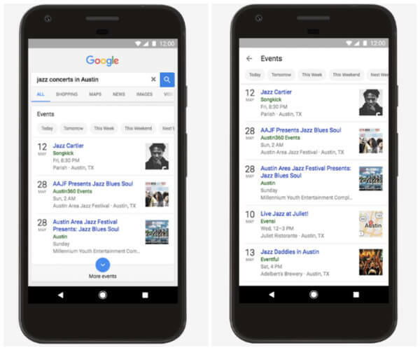 Google je ažurirao svoju aplikaciju i mobilno web iskustvo kako bi pomogao web pretraživačima da lakše pronađu stvari koje se događaju u blizini, bilo sada ili u budućnosti.