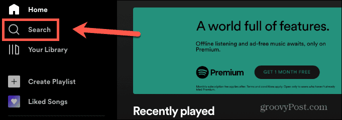 spotify pretraživanje