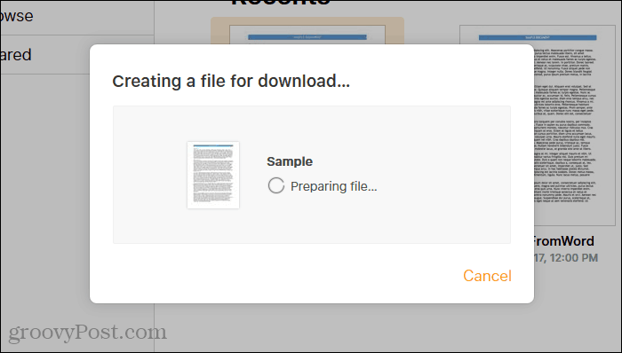 Stranice na iCloud-u pripremaju Word datoteku
