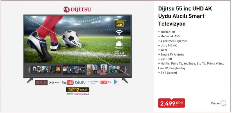 Kako kupiti Dijitsu Smart TV koji se prodaje u BİM-u? Značajke Dijitsu Smart TV-a