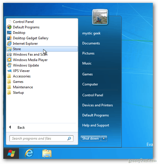Pokrenite izbornik Windows 8