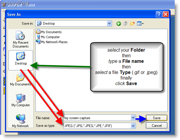 Napravite snimku zaslona u sustavu Windows XP