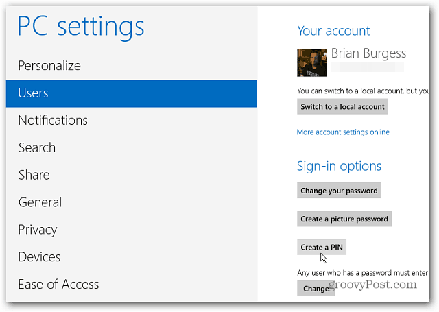 Windows 8: Kreirajte PIN broj za prijavu