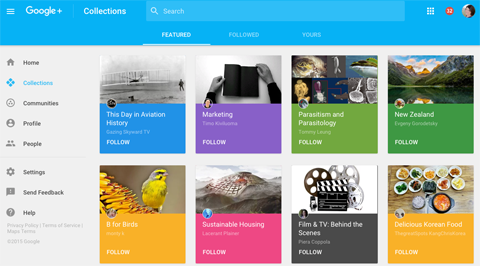 nove google plus istaknute kolekcije