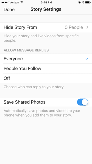 Provjerite postavke svoje Instagram priče prije nego što krenete uživo.