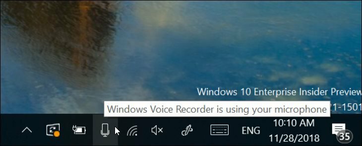 Obavijest o novom mikrofonu za Windows 10 19H1