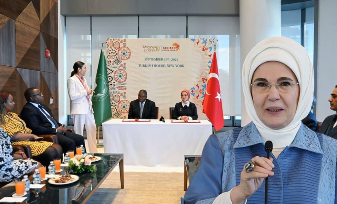 Potpisan je memorandum o razumijevanju između Udruge Afričke kuće kulture i Afričke unije!Emine Erdoğan...