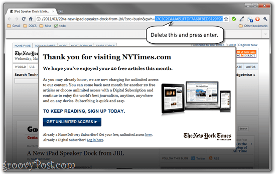 Kako zaobići Paywall New York Timesa i čitati članke NYTimes.com besplatno
