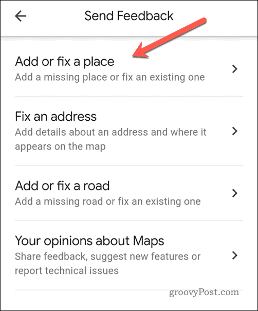 Pošaljite povratne informacije u Google Maps na mobitelu