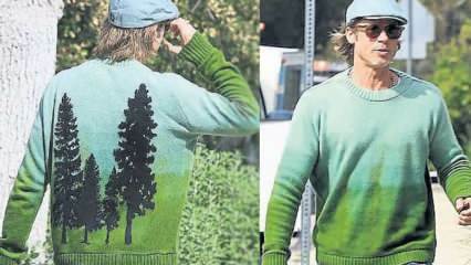 Džemper s borovom drvetom dizajniran od Oscara, glumac Brad Pitt bio je glamurozan!