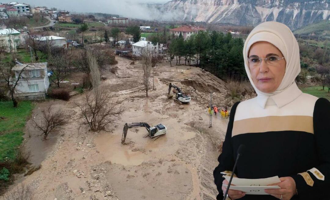 Dijeljenje katastrofe u slučaju poplava stiglo je od Emine Erdoğan! "Zao mi je zbog vaseg gubitka"