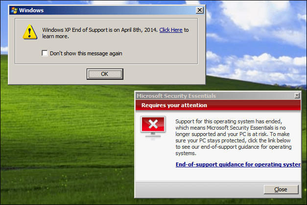 Microsoftovo ažuriranje XP Security Essentials na određeno vrijeme