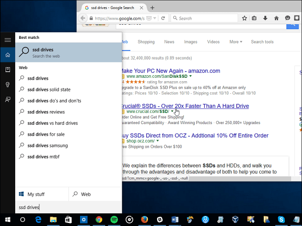 Firefox Google Cortana Zadani Windows 10