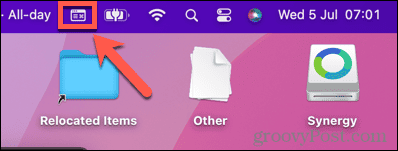 ikona izbornika unosa za Mac
