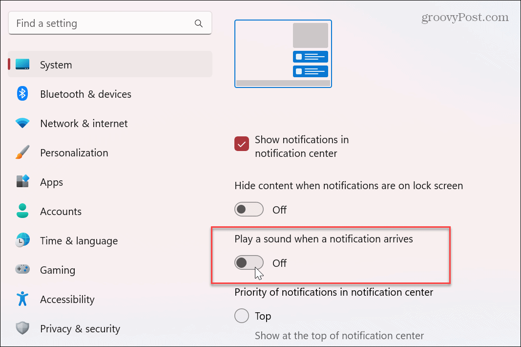 Isključite zvukove obavijesti aplikacija u sustavu Windows