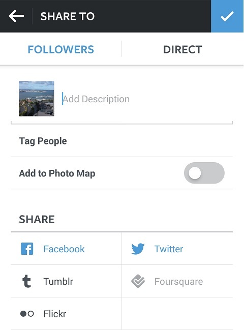 povezivanje društvenih profila s instagramom