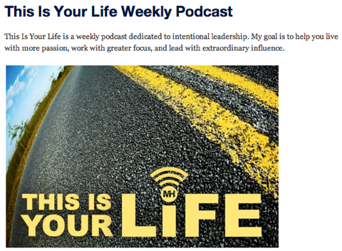 ovo je vaša životna emisija podcasta