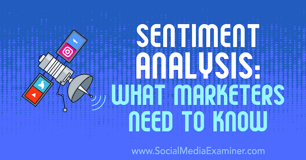 Analiza sentimenta: Što marketinški stručnjaci trebaju znati, Milosz Krasiński na ispitivaču društvenih medija.