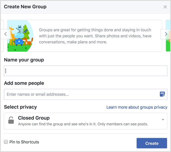 Facebook stvori novu grupu