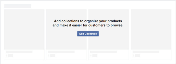 dodajte kolekciju za organizaciju proizvoda iz facebook trgovine