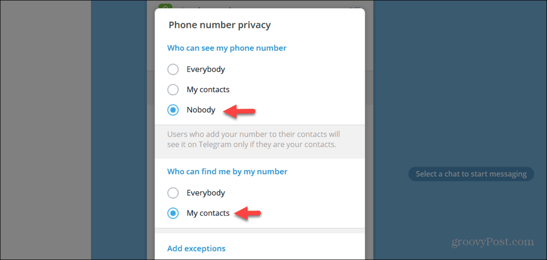 Kako sakriti svoj broj telefona na Telegramu