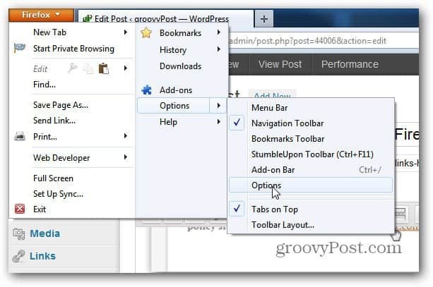 Kako napraviti Gmail ili Yahoo zadani poslanik poštanskih veza u Firefoxu