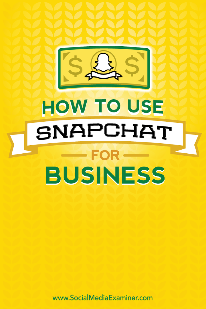 Kako koristiti Snapchat za posao: Ispitivač društvenih medija