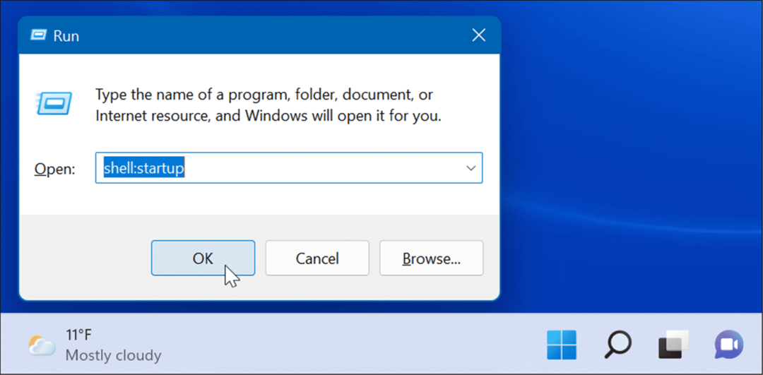 aplikacije za pokretanje ljuske tijekom pokretanja u sustavu Windows 11